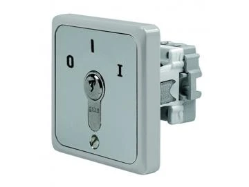 WTS - Einbau/Krallen - Schlüsselschalterm mit 1 Rast-Kontakt, 2-polig AUS/EIN, UP ,Wassergeschützt - Schutzart IP 54