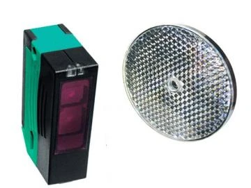 WTS - LS-4 Reflexions-Lichtschranke (24-230V AC/DC), Sender/Empfänger + Reflektor, Reichweite 12 m