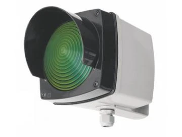 WTS -Einzel-Ampel-Set GRÜN mit Montagebügel und Glühlampe 40W Kunststoffgehäuse, wassergeschützt - Schutzart IP 65