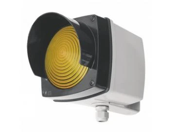 WTS -Einzel-Ampel-Set GELB mit Montagebügel und Glühlampe 40W Kunststoffgehäuse, wassergeschützt - Schutzart IP 65