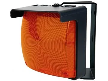 WTS - Einzel-Ampel-Set (QUADRA-LUX) GELB mit LED-Platine und Montagebügel