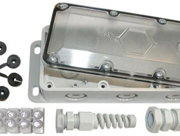 Anschlussdose AD-4C (große Bauform) für Opto-Sensoren und Spiralkabel