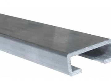 WTS - Alu-Profil / C-Schiene Länge: 2 Meter ( Breite: 25 mm, Höhe 12 mm, Stärke 1,5 mm )