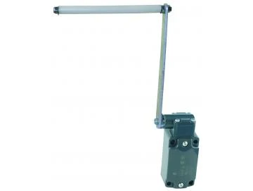 WTS - Schlaffseilschalter mit Betätigungsrolle Rollenlänge 170mm LINKS montiert Wassergeschützt - IP 67