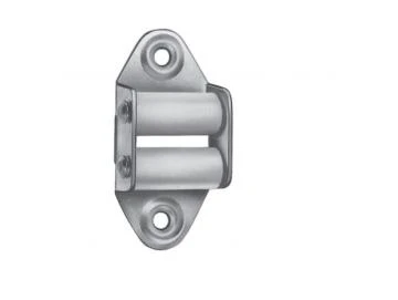 Mini-Gurtführung mit Doppelleitrolle hoch, verzinkt, Anschraubplatte 19x55 mm