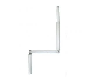 Gelenkkurbel , Länge 1100 mm komplett aus Aluminium, erhältlich in weiß, braun und eloxiert E6/EV1