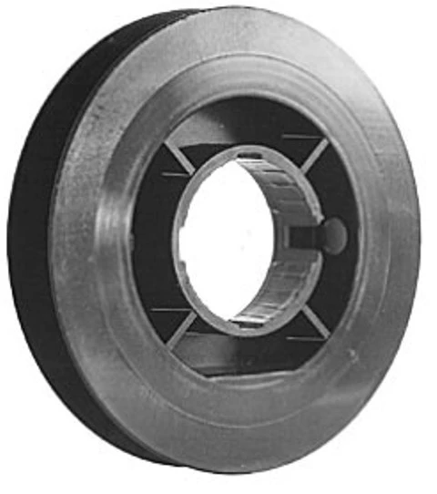 Mini-Gurtscheibe 135mm SW 40,  8-Kant zum Aufstecken auf Walzenkapseln mit runder Aufnahme