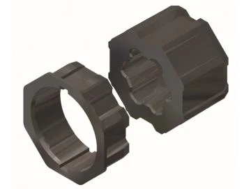 WTS - Adapterset Achtkantwelle AM2-A60K für Rohrantriebe AM2 und AE2 Serie