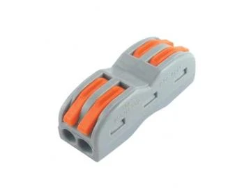 Durchgangsverbinder Serie KLD, 2 Leiter mit 4 Betätigungshebeln/Klemmhebeln