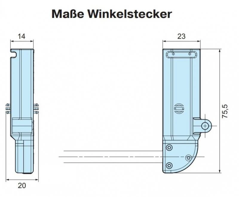 Becker - Rolltorantrieb R12-17-E25 12Nm mit elektronischer Endabschaltung mit Handkurbel- Anschluss