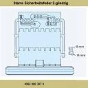 Starre Sicherheitsfeder 2-gliedrig für Rohrantriebe mit Erkennung von Hochschiebesicherungen