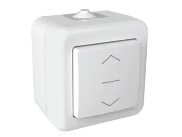 WTS - Wipptaster mit Mittelstellung AP, tastend bzw. mit Tast-Funktion, ultra-weiss, wassergeschützt IP 44