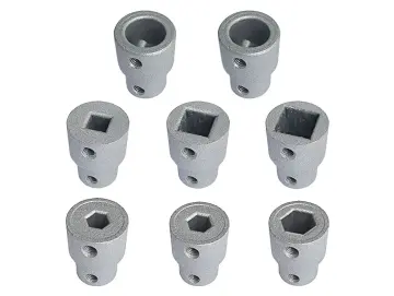 Kupplungen für Wellen-Typen Rundwelle/Vierkant- und Sechskantwelle für Jalousiemotoren/Mittelmotoren Serie DMJ