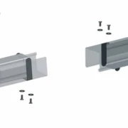 Befestigungsklammer zur Montage von Jalousiemotoren Serie DMJ an Jalousie-Oberschienen bzw. U-Profilen