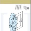 Markisenhalter M8 ohne Zentrierrand für Steckzapfen 3/20, für Becker Rohrmotoren  Baureihe  R7 – R50 bis 40Nm