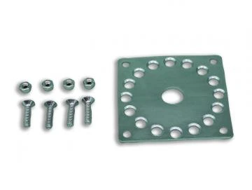 Adapterplatte-HK für Blendkappen mit Befestigungsschrauben. Für Rohrantriebe  mit Handkurbelanschluss
