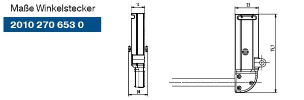 Becker - Rollladenantriebe R7-E03 bis R30-E03, Serie R-E03 mit Winkelstecker