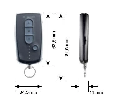 Becker - Centronic EasyControl EC145-II - 5 Kanal Handsender mit LED-Anzeige