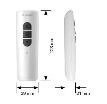 Becker - Centronic EasyControl EC541-II - 1 Kanal Handsender - Einzel- oder Zentralsteuerung