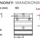 Wandkonsolen, Wandhalter für Lewens Economy-Markise