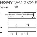 Wandkonsolen, Wandhalter für Lewens Economy-Markise