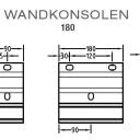 Wandkonsolen, Wandhalter für Lewens Economy-Markise