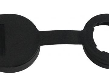 Schutzabdeckung schwarz für Not-Entriegelungsschlösser der Serie ERS