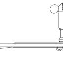 Vestamatic -Windsensor WS XS Alu zur Messung der Windgeschwindigkeit