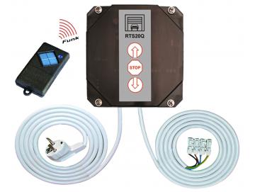 WTS - RTS-20Q-SET Rolltorsteuerung , verkabelt, mit eingelerntem Handsender S10-1K868 MHz zur Ansteuerung von 230V AC Rohrantrieben