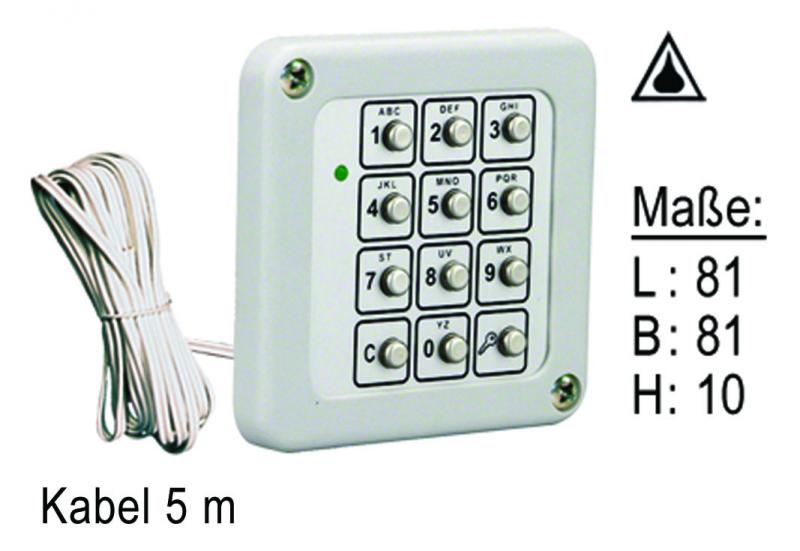 WTS - CS-MT Metall-Codeschloss (ohne Auswerteeinheit) für Torsteurung RTS 20Q