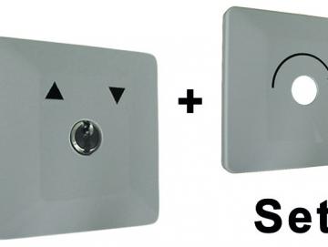 WTS - Universal - Schlüsselschalter Set Alugehäuse, AP wassergeschützt - Schutzart IP 54