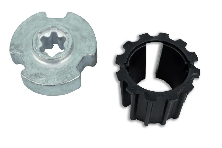 Adapterset für Nutwelle Optinut 69x 1,25mm , für Rohrmotore Becker Baureihe R