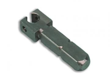 Anschlussteil - Steckzapfen-R 4/16-10 4-Kant, 16 x 10 mm Bohrung Ø 8,5 mm für Becker Rohrantriebe R7 bis R40