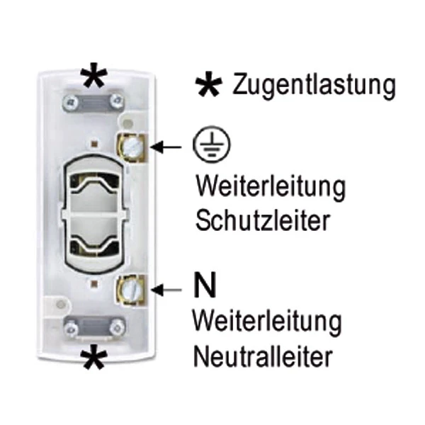 Aufputz-Wipptaster / Schnur-Taster AP mit Wippe Mittelstellung, Tast-Funktion, ultra-weiss