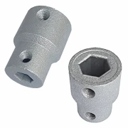 Kupplungen für Wellen-Typen Rundwelle/Vierkant- und Sechskantwelle für Jalousiemotoren/Mittelmotoren Serie DMJ