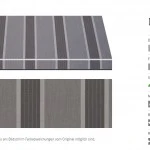 Markisentuch Multistreifen ,Granit - Grau UPF 50+, Acryl 2, Stoff-Nr. 11969