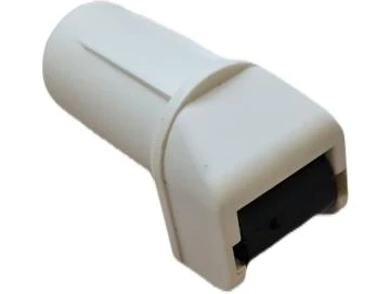 Mini-Gurtführung als Steckleitrolle, weiß, normal gelagert 31x30 mm Bohrung 19 mm