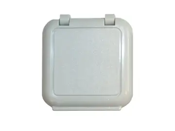 Regenschutzkappe IP-65, für AP + UP Schlüsselschalter/-taster, mit Profilhalbzylinder, mit rückseitiger Dichtung