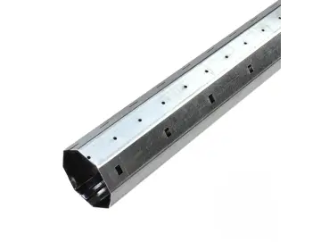 Achtkantstahlwelle SW 60, 0,6mm Wandstärke, Länge 1100 mm, aus feuerverzinktem Stahl