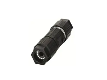 WTS - Phoenix Quickon-Leitungsverbinder für flexible Rundleitungen Schwarz IP6