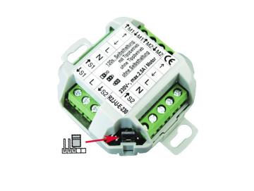 WTS - Steuer-Relais R2J-U-E-230, für 2 Motoren mit Einzelbedienung (Einzel-/Gruppen-/Mehrpunktsteuerung) für AP+UP Montage