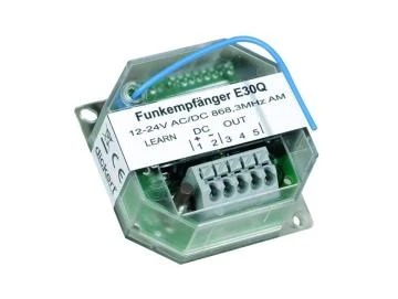 WTS -Mini Funk-Empfänger 1-Kanal Impuls : 868,30 MHz., Unterputz, zur Funk-Nachrüstung oder Funk-Umrüstung