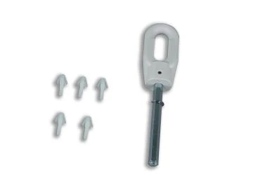 Öse mit Sechskantstab SW 7 mm 70-HK  für Becker Rohrantriebe mit Handkurbelanschluss, länge 70mm  